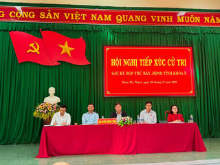 Đắk Lắk: Mặt trận TP Buôn Ma Thuột tổ chức cho cử tri tiếp xúc với đại biểu HĐND tỉnh