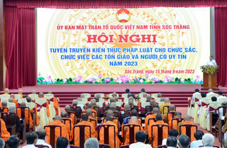Sóc Trăng: Tuyên truyền kiến thức pháp luật cho 350 chức sắc, chức việc, nhà tu hành