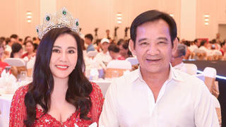 Thực hư tin đồn Hoa hậu Kim Oanh có tình cảm với NSƯT Quang Tèo