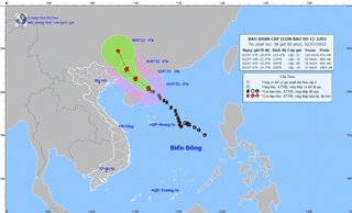 Bão số 1 giật cấp 14, cách Quảng Ninh khoảng 430 km