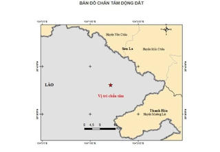 Sơn La: Xuất hiện trận động đất lớn 3,7 độ richter