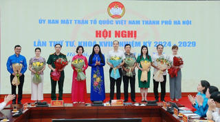 Bà Bùi Huyền Mai được hiệp thương cử giữ chức Phó Chủ tịch Thường trực Ủy ban MTTQ TP Hà Nội