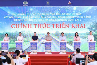 Thủ tướng Chính phủ dự lễ khởi công 3 tuyến đường kết nối Bắc Ninh với Vùng Thủ đô Hà Nội