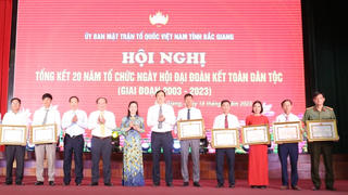 Bắc Giang: Không ngừng củng cố, phát huy sức mạnh khối Đại đoàn kết toàn dân tộc