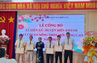 Công nhận xã Diên An đạt chuẩn nông thôn mới nâng cao 