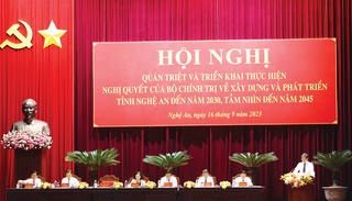 Thường trực Ban Bí thư chủ trì Hội nghị quán triệt, triển khai Nghị quyết số 39 của Bộ Chính trị tại Nghệ An