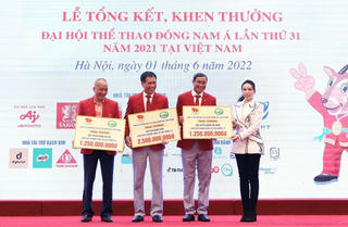 Golf Long Thành trao thưởng 5 tỷ đồng cho các VĐV có thành tích xuất sắc tại SEA Games 31