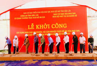 Công an tỉnh Đắk Lắk triển khai xây dựng hơn 4.000 căn nhà cho hộ nghèo