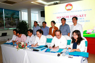 Cụm thi đua Nam sông Hậu tổng kết công tác Mặt trận năm 2022