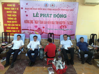 Bạc Liêu: Hơn 200 người đăng ký tham gia hiến máu tình nguyện