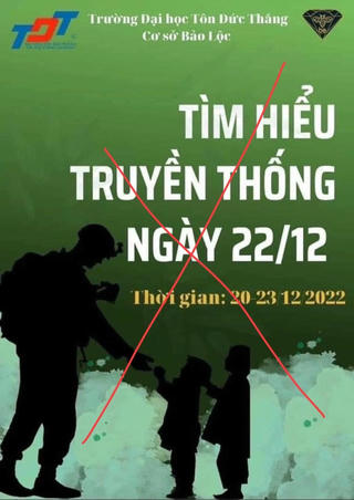 Trường đại học in pano tuyên truyền không phù hợp: Có thể gây hệ lụy lớn