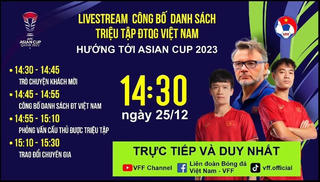 Chiều nay, HLV Troussier công bố danh sách tuyển Việt Nam dự Asian Cup 2023