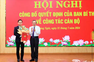 Thứ trưởng Bộ Khoa học và Công nghệ làm Phó Bí thư Tỉnh ủy Quảng Ngãi