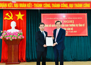 MTTQ tỉnh Ninh Bình có Chủ tịch mới