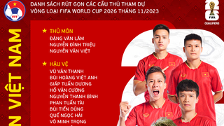 HLV Troussier chốt đội hình tuyển Việt Nam sang Philippines
