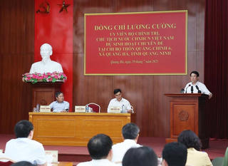 Chủ tịch nước Lương Cường dự sinh hoạt chuyên đề tại Quảng Ninh