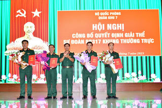 Giải thể Sư đoàn 317, Quân khu 7