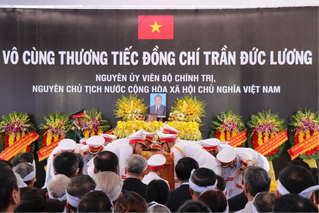 Lễ an táng nguyên Chủ tịch nước Trần Đức Lương tại Quảng Ngãi