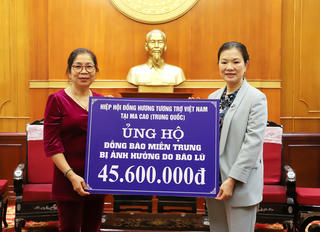 Kiều bào Macau chung tay hướng về đồng bào miền Trung