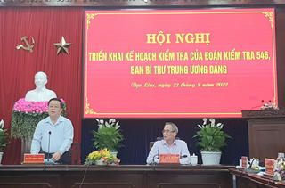 Trưởng ban Tuyên giáo Trung ương Nguyễn Trọng Nghĩa làm việc với Tỉnh ủy Bạc Liêu
