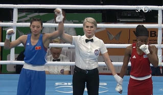 Võ sĩ Nguyễn Thị Tâm xuất sắc vào tứ kết giải vô địch Boxing thế giới