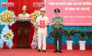 Phó Giám đốc Công an Cà Mau làm Giám đốc Công an tỉnh Bạc Liêu 