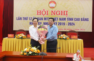 Ủy ban MTTQ Việt Nam tỉnh Cao Bằng có tân chủ tịch