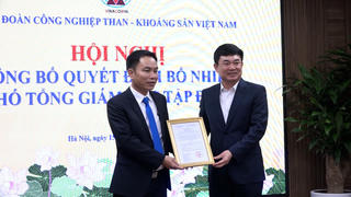 Giám đốc Công ty Than Nam Mẫu làm Phó Tổng Giám đốc TKV