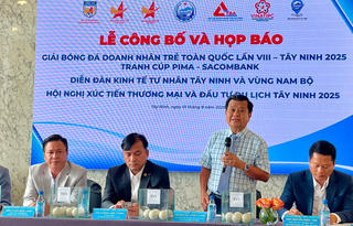 Tây Ninh đăng cai giải bóng đá doanh nhân trẻ toàn quốc lần thứ 8