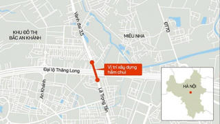 Hơn 2.300 tỷ làm hầm chui tại nút giao Vành đai 3,5 với đại lộ Thăng Long