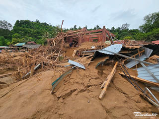 Bản Xiềng Tắm (Mỹ Lý) tiêu điều sau lũ