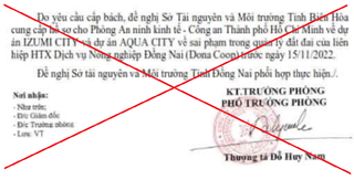 NovaLand lên tiếng về tin đồn sai sự thật về dự án AQUA CITY