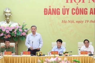 Tổng Bí thư Tô Lâm dự Hội nghị Đảng ủy Công an Trung ương 6 tháng đầu năm 2025