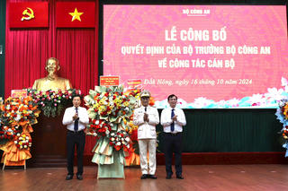Đại tá Hồ Song Ân giữ chức Giám đốc Công an tỉnh Đắk Nông