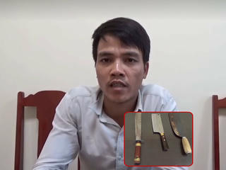 Tạm giữ người đàn ông phi dao vào hai anh em cùng thôn