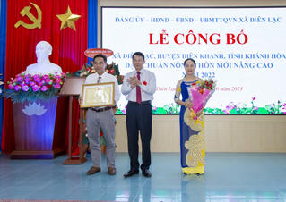 Khánh Hòa:  Xã Diên Lạc đạt chuẩn nông thôn mới nâng cao năm 2022 