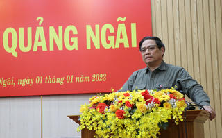 Thủ tướng Chính phủ Phạm Minh Chính làm việc với Ban Thường vụ Tỉnh ủy Quảng Ngãi