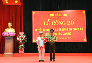 Bộ Công an điều động, bổ nhiệm 1 Trung tướng, 2 Thiếu tướng