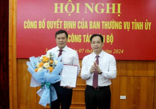 Lạng Sơn: Phó Bí thư huyện Hữu Lũng làm Chánh Văn phòng Tỉnh ủy