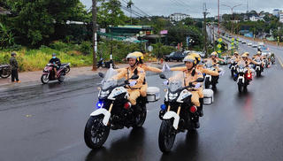 Công an ra quân trấn áp tội phạm, đảm bảo an ninh Tết Nguyên đán 2025