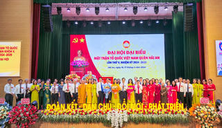 Hải Phòng: Bà Nguyễn Khánh Chi tái đắc cử Chủ tịch Ủy ban MTTQ quận Hải An