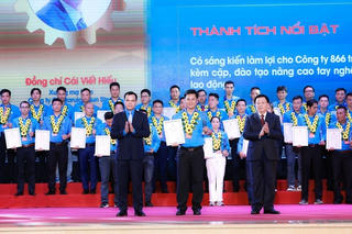 167 công nhân được nhận Giải thưởng Nguyễn Đức Cảnh lần thứ IV năm 2023