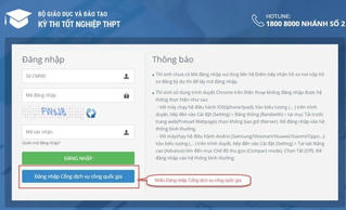 Các bước đăng nhập Phiếu đăng ký dự thi tốt nghiệp THPT thí sinh cần biết