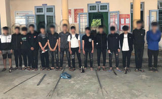 Quảng Ngãi: Chặn kịp thời nhóm thanh niên mang hung khí đi giải quyết mâu thuẫn