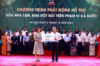 Agribank ủng hộ 100 tỷ đồng hưởng ứng đợt thi đua cao điểmhoàn thành xóa nhà tạm, nhà dột nát trên cả nước
