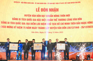 Quảng Ninh: Huyện Vân Đồn đón nhận đạt chuẩn Nông thôn mới