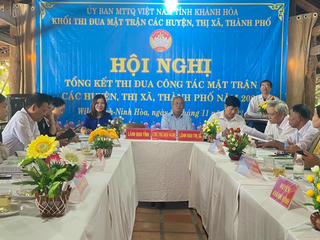 Khánh Hòa: Tổng kết thi đua khối Mặt trận các huyện, thị xã, thành phố năm 2022