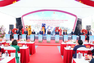 Phó Thủ tướng Trần Lưu Quang dự lễ khởi công nhà ở xã hội tại Hải Phòng