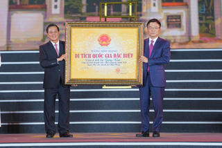Hải Phòng: Đón nhận Bằng xếp hạng Di tích quốc gia đặc biệt Cụm di tích Từ Lương Xâm