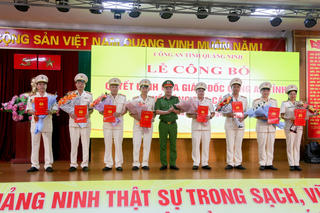 Giám đốc Công an tỉnh Quảng Ninh điều động, bổ nhiệm hàng loạt  lãnh đạo các đơn vị